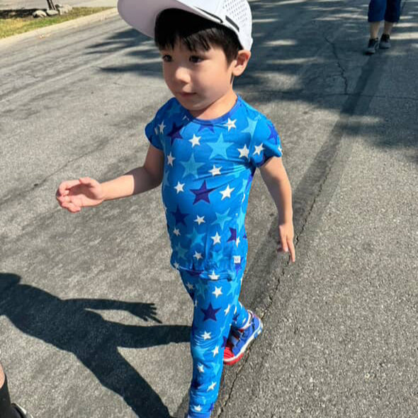 Blue Star Short Sleeve Bamboo Set