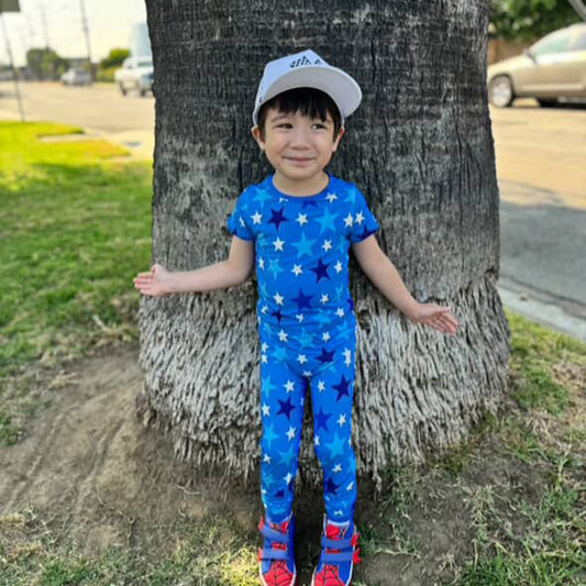 Blue Star Short Sleeve Bamboo Set