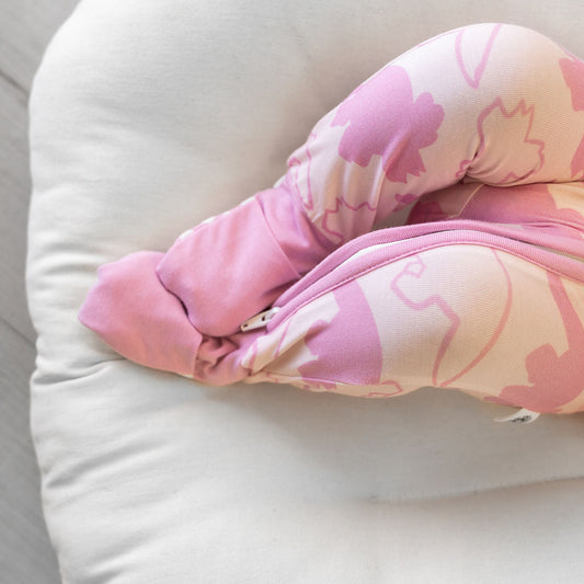 Dinosaur Silhouette Pink