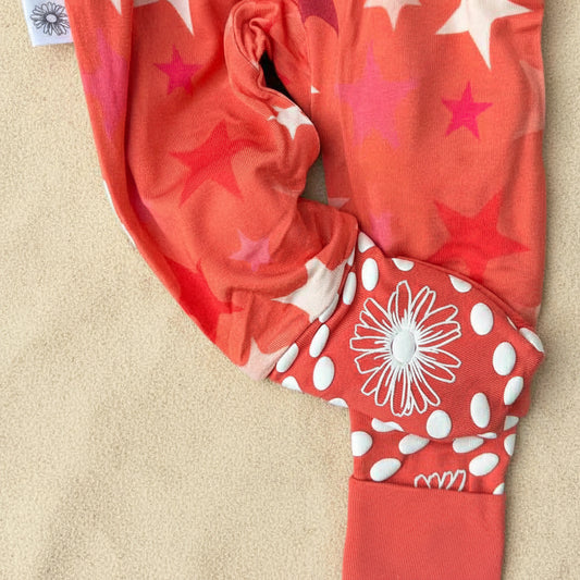 Star Pink Bamboo Onesie