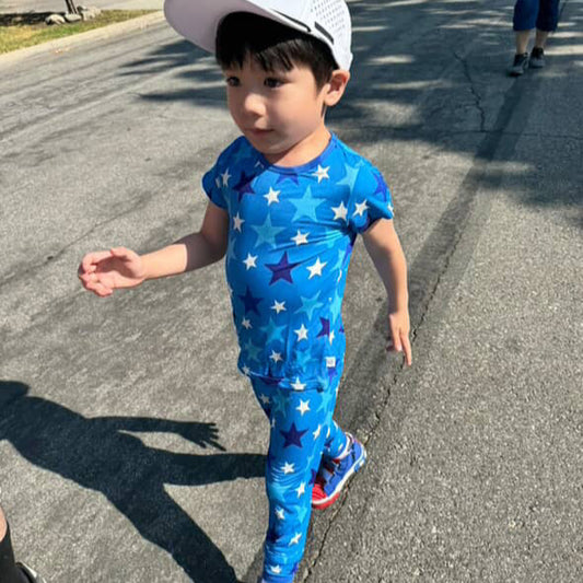 Blue Star Short Sleeve Bamboo Set