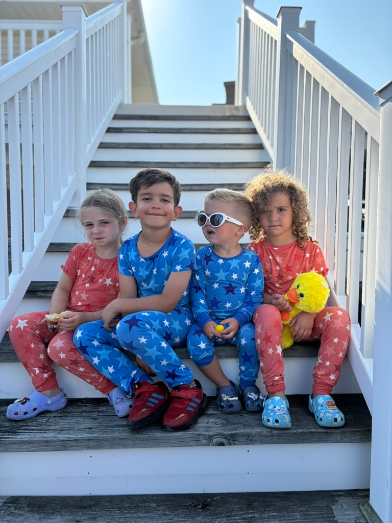Kids in super cute pajamas