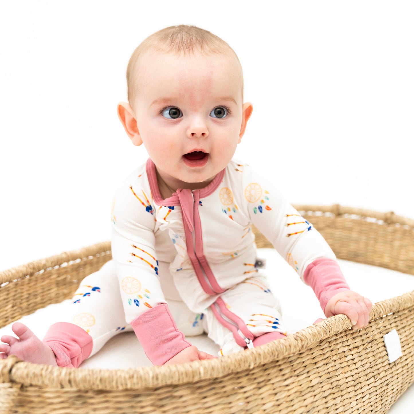 Pink Dreamcatcher Zip Onesie