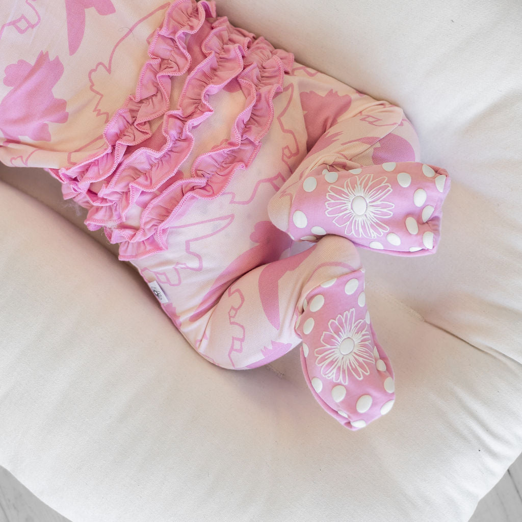 Dinosaur Silhouette Pink